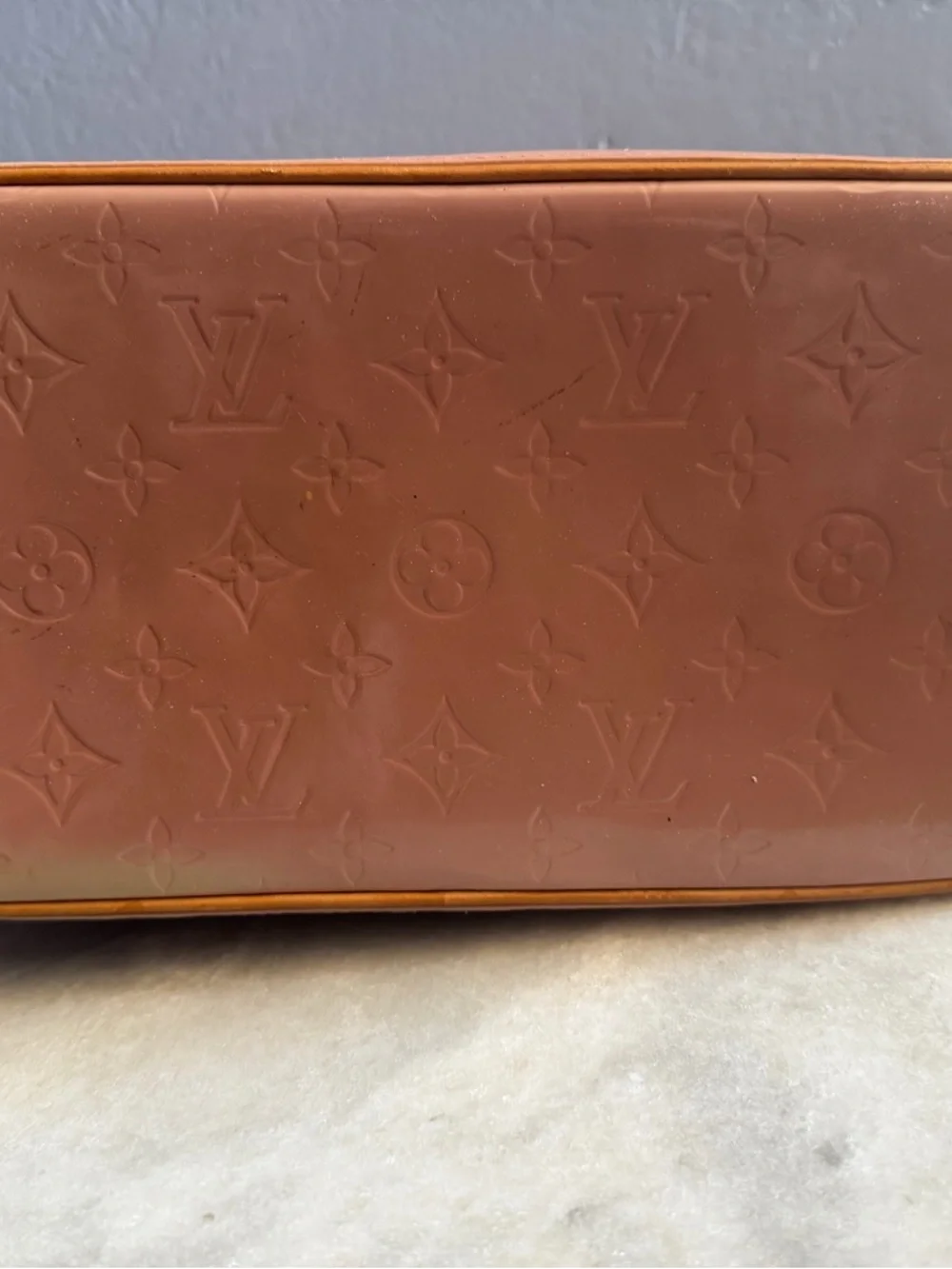 Louis Vuitton Vernis Houston Tote Bag Monogram Rose Pink Patent Leather⁠